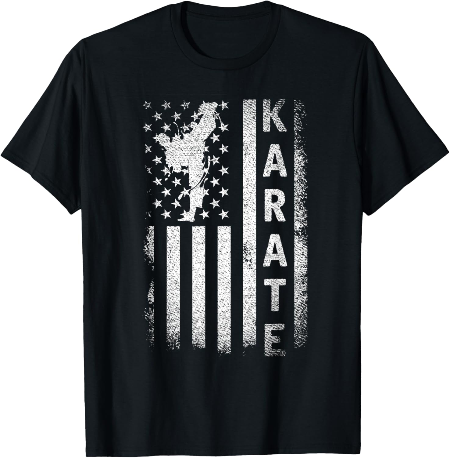 America Flag Japan Martial Arts Ninja Gift Karate T-Shirt for Women Girls Kids Men