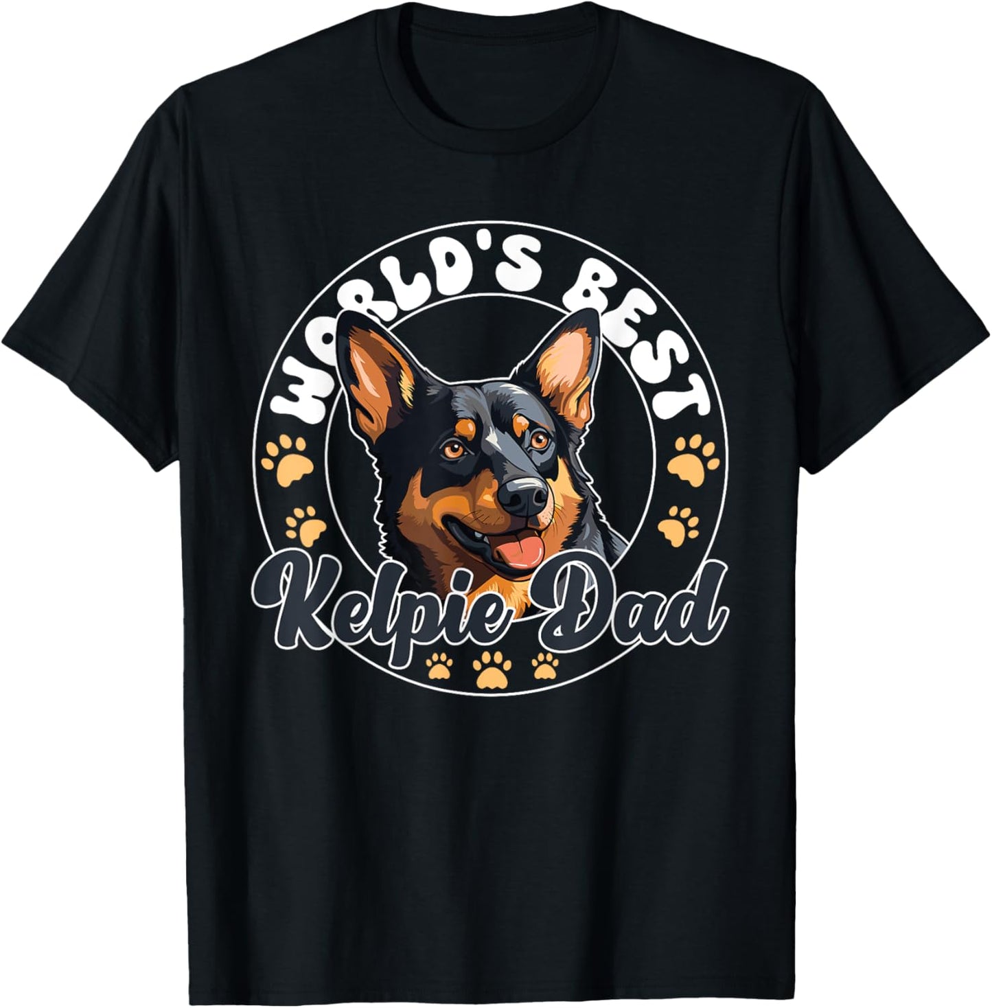 Australian Kelpie Dog World's Best Kelpie Dad T-Shirt