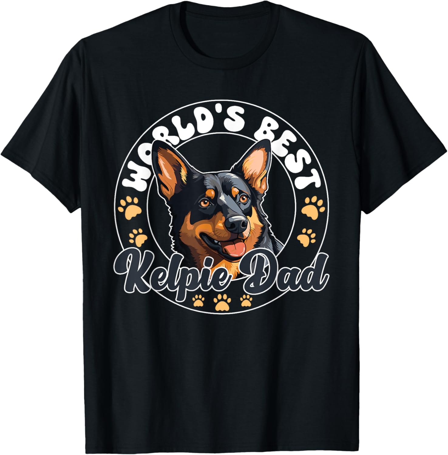 Australian Kelpie Dog World's Best Kelpie Dad T-Shirt