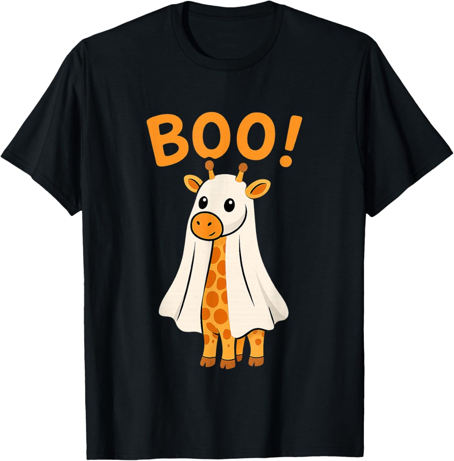 Giraffe Boo Halloween Funny Halloween Giraffe T-Shirt