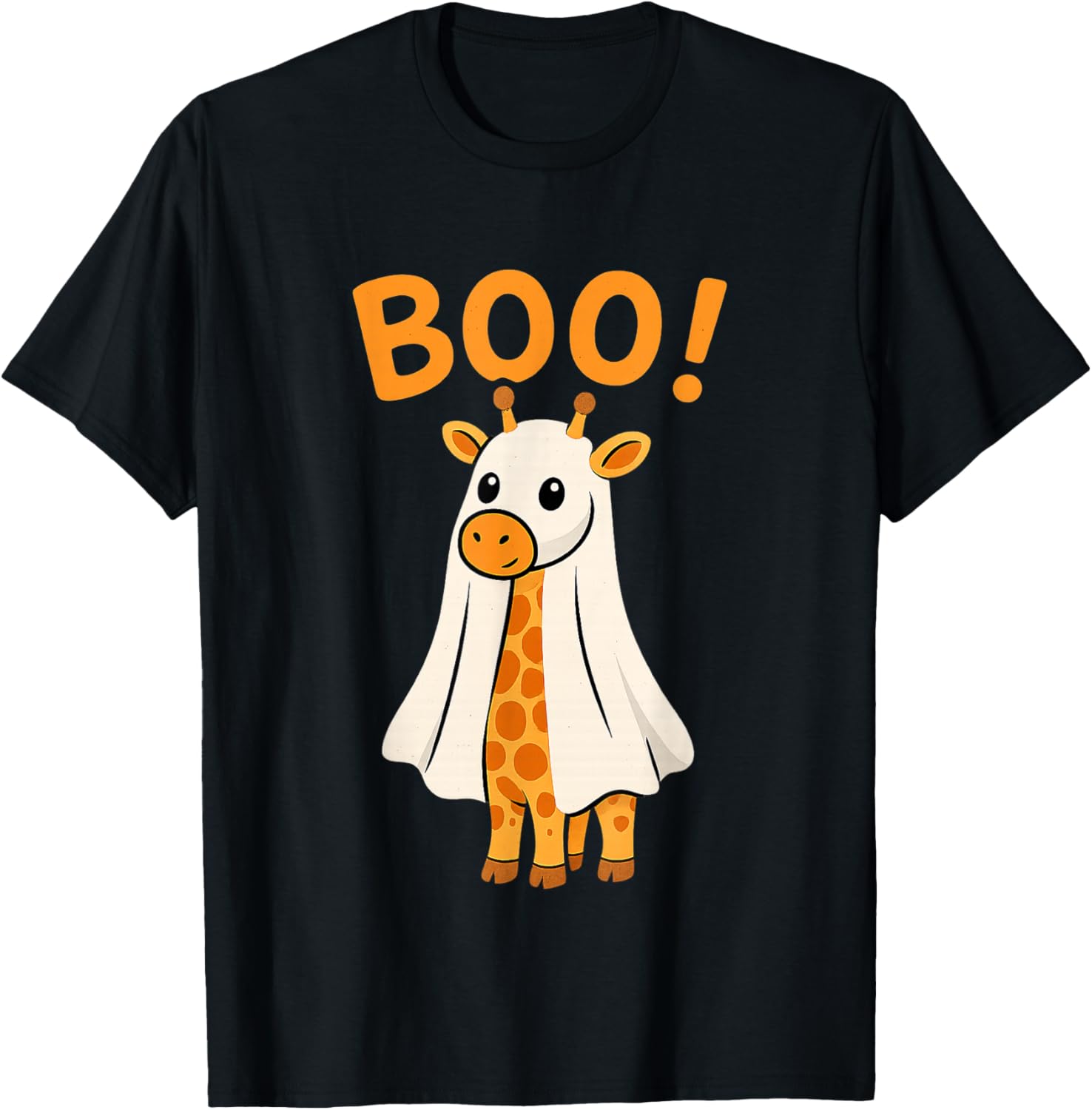 Giraffe Boo Halloween Funny Halloween Giraffe T-Shirt