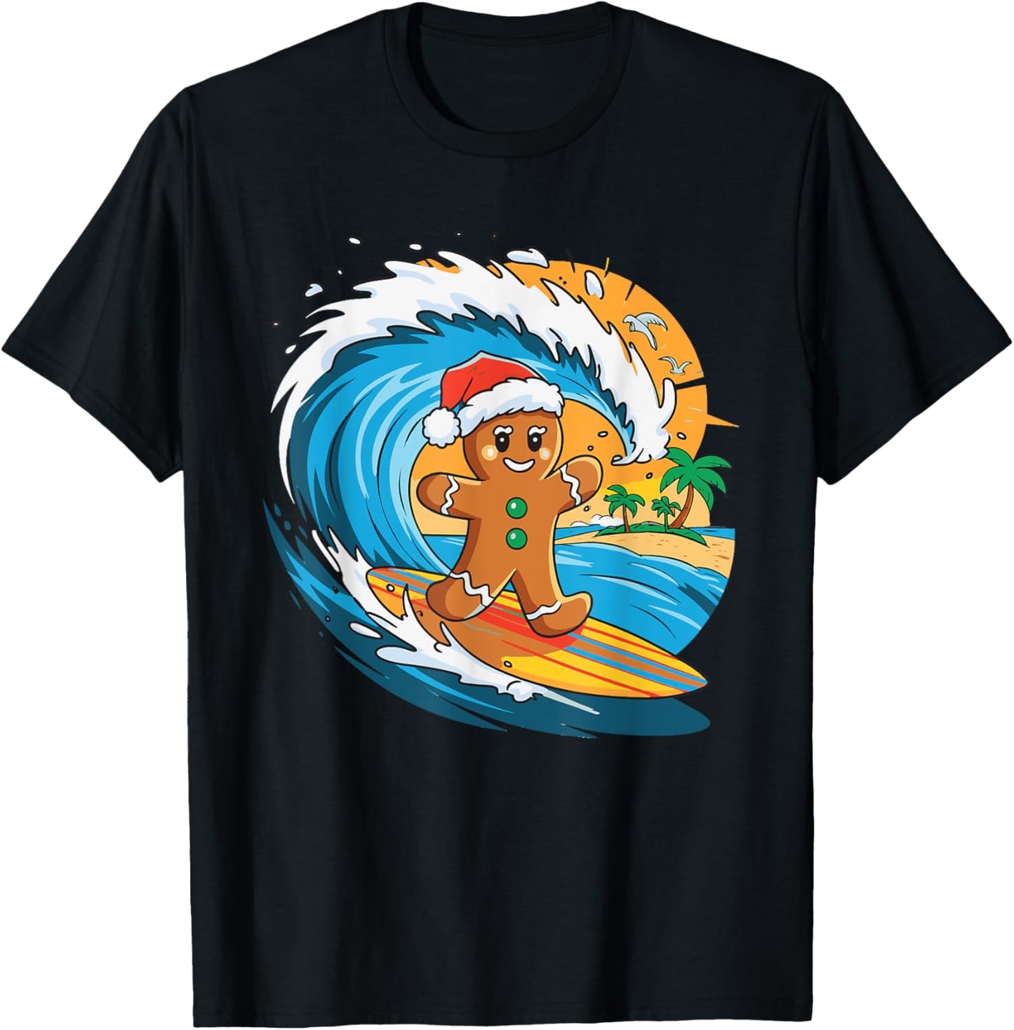 Gingerbread Surfing T-Shirt