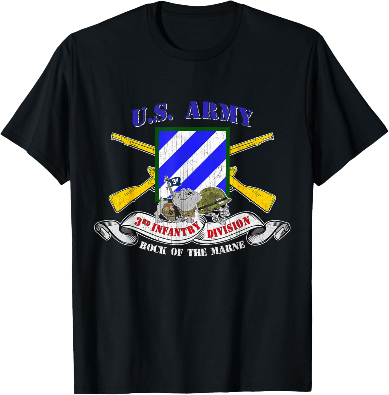 3rd Infantry Division 3rd ID Rock of the Marne Fort Stewart T-Shirt