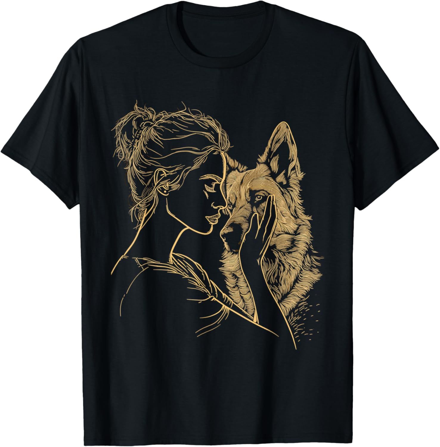 German Shepherd Mom Dog Art Lover Mother's Day T-Shirt