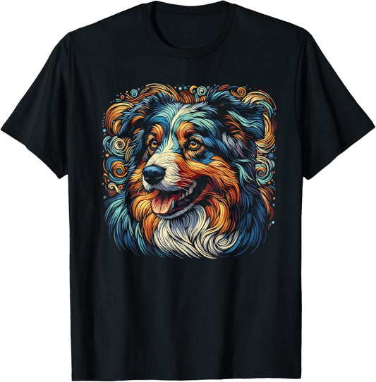 Australian Shepherd Aussie Dog Herding T-Shirt for Men Women Girls Kids