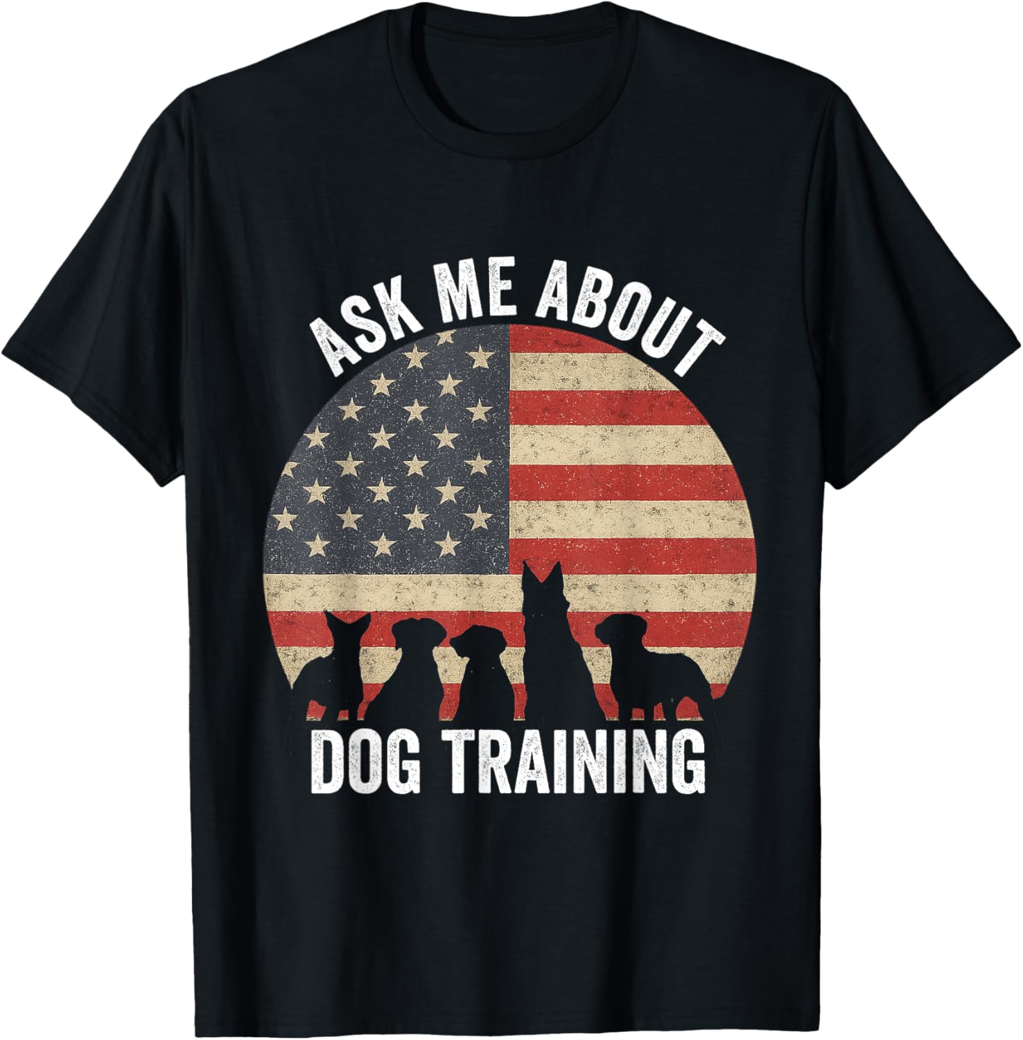 Ask Me About Dog Training Pet Dog Trainer Lover T-Shirt