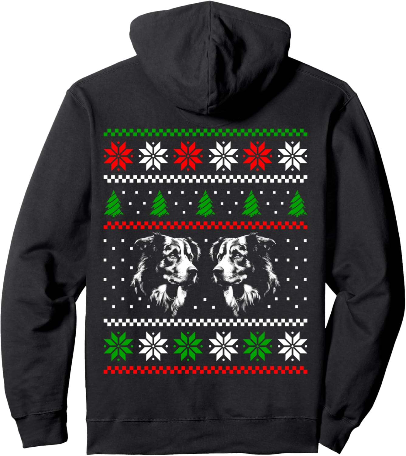Australian Shepherd-Dog Christmas Pet Lover Xmas Design Pullover Hoodie