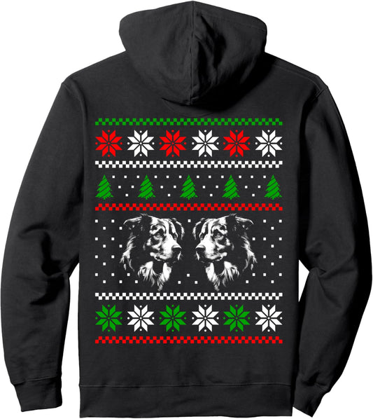 Australian Shepherd-Dog Christmas Pet Lover Xmas Design Pullover Hoodie