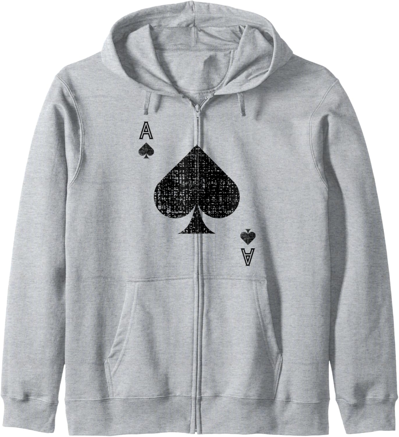 Ace Of Spades Halloween Costume Zip Hoodie