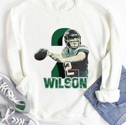 #2 Zach Wilson Football Pros Retro Graphic Unisex T-shirt