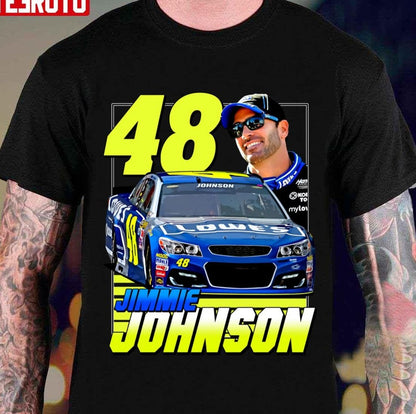 #48 Jimmie Johnson Nascar Légende Numéro Unisex T-shirt