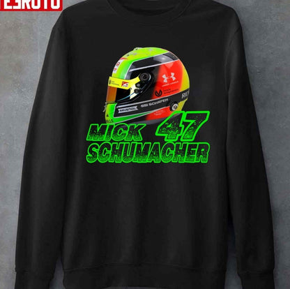 #47 Mick Schumacher The Helmet Unisex T-Shirt