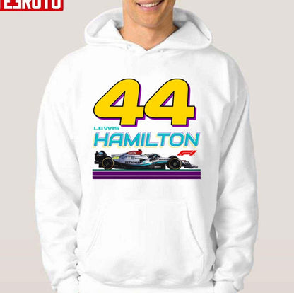 #44 Lewis Hamilton F1 Mercedes Amg Petronas Formula One Team 2022 Unisex T-shirt
