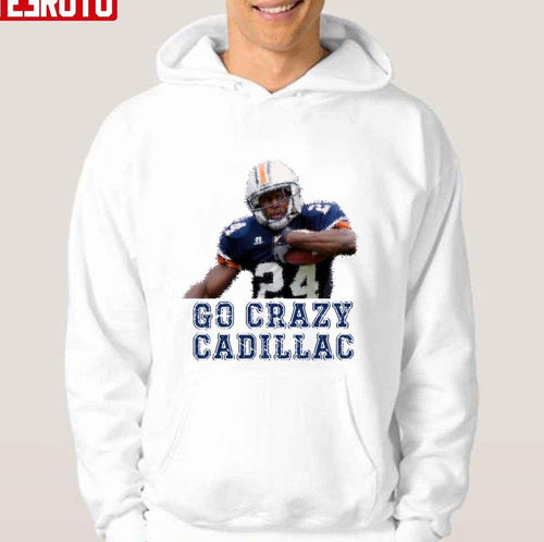 #24 Go Crazy Cadillac Auburn Tigers Unisex Hoodie