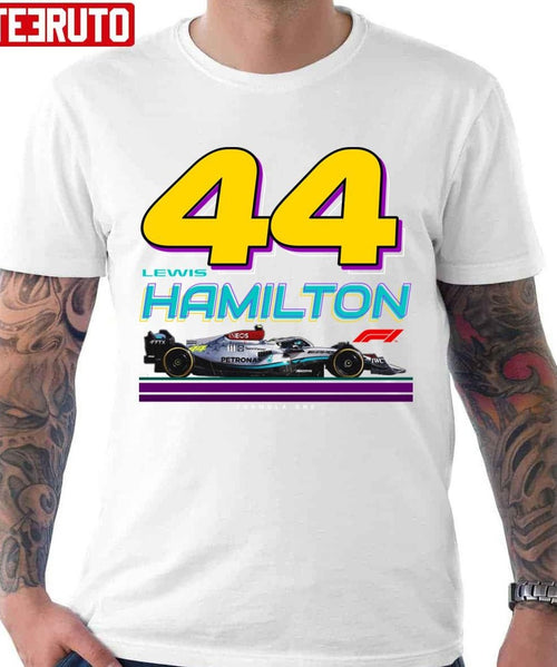 #44 Lewis Hamilton F1 Mercedes Amg Petronas Formula One Team 2022 Unisex T-shirt