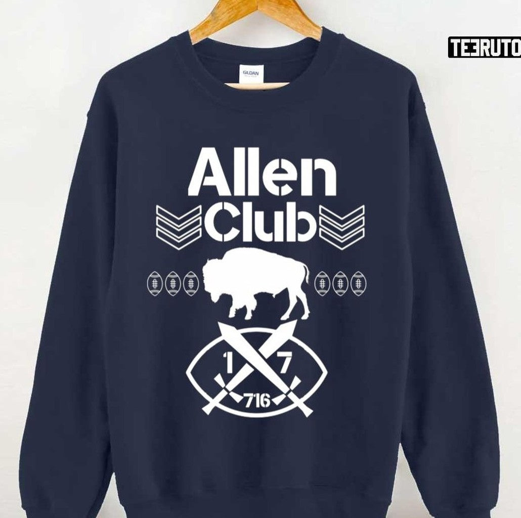 #17 Allen Club Josh Allen The Buffalo Bills Unisex Sweatshirt