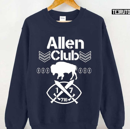 #17 Allen Club Josh Allen The Buffalo Bills Unisex Sweatshirt