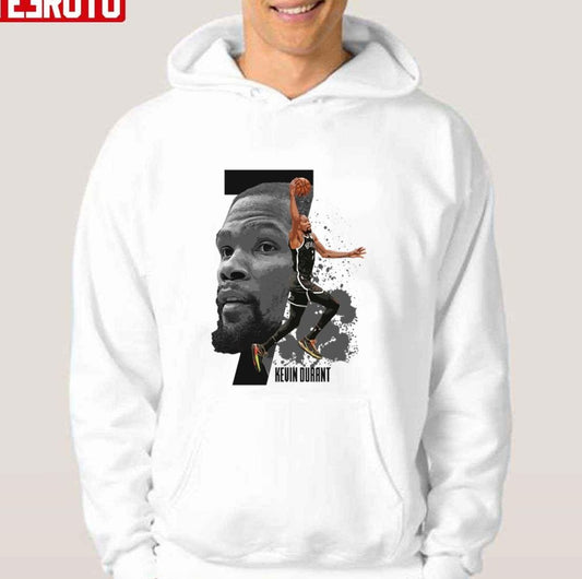 #7 Kevin Durant Basketball Sport Player Greatest Player Of Brooklyn Nets Unisex Hoodie