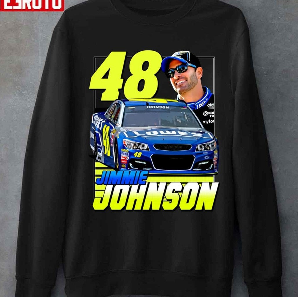 #48 Jimmie Johnson Nascar Légende Numéro Unisex T-shirt
