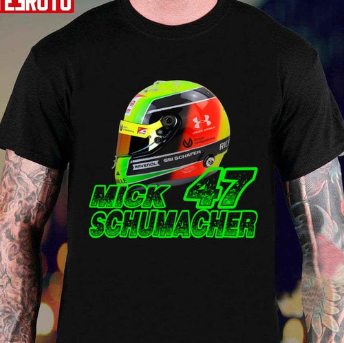 #47 Mick Schumacher The Helmet Unisex T-Shirt