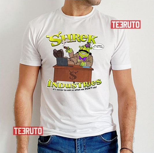 $hrek Industries Cartoon Art Shrek Unisex T-Shirt