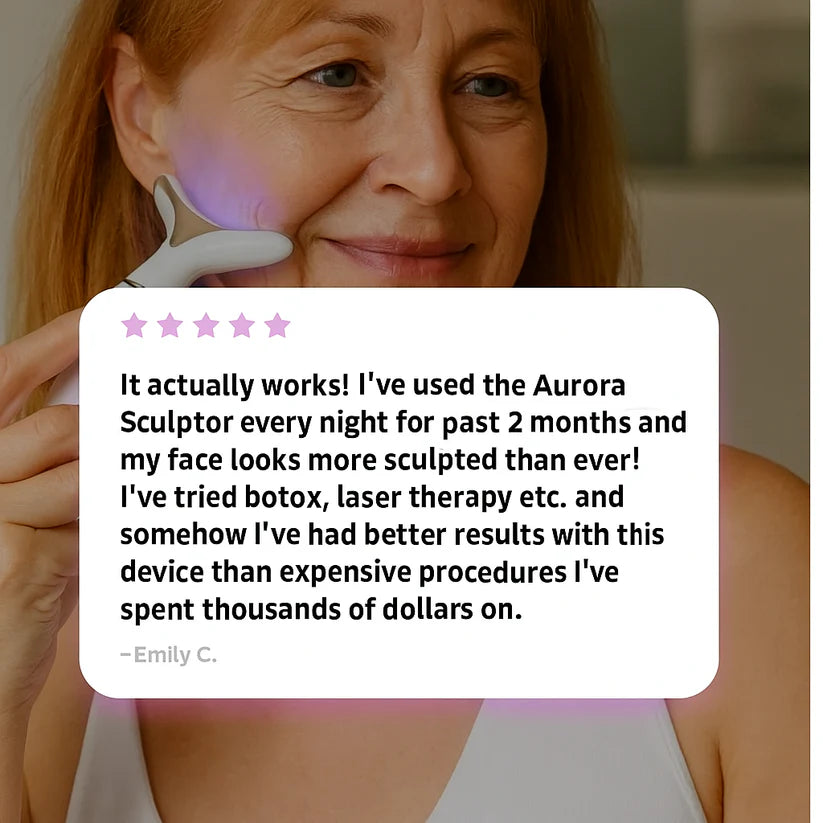 7-Color LED Facial Massager & Red Light Therapy Wand for Face and Neck