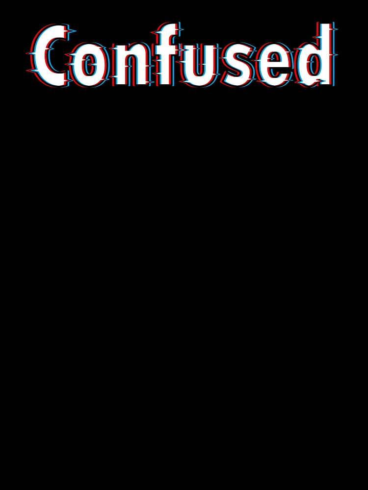 Confused glitch 3d art