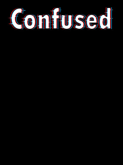 Confused glitch 3d art