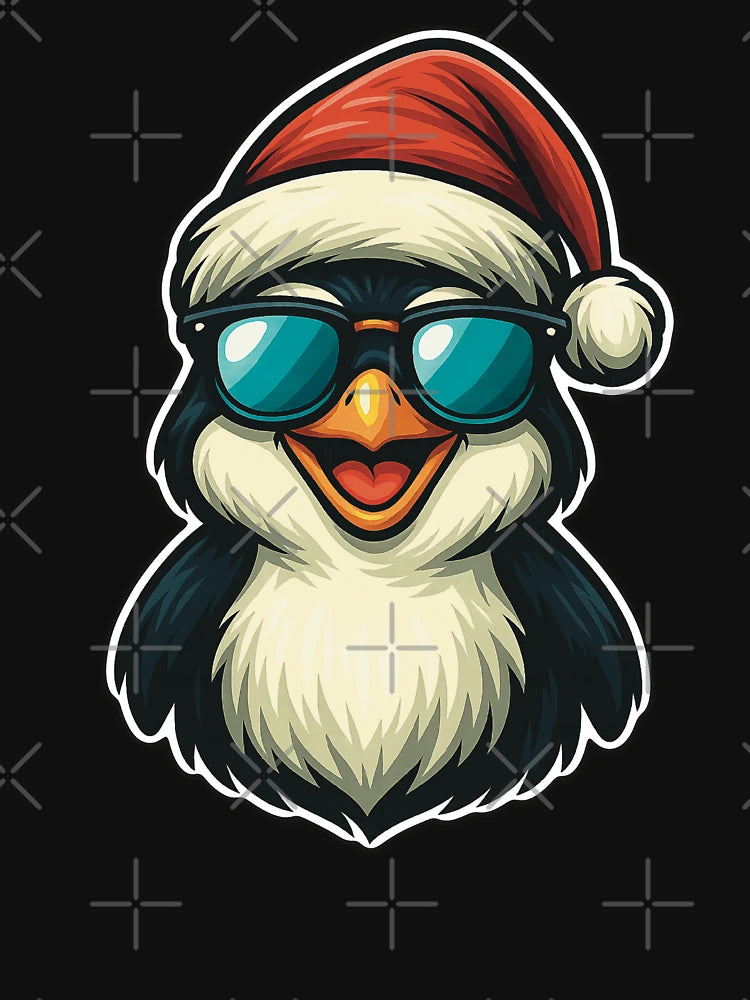Cool Christmas Penguin – Santa Hat & Sunglasses Winter Design