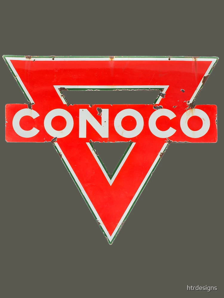 CONOCO gasoline vintage sign rusted version