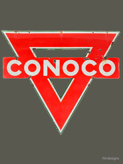 CONOCO gasoline vintage sign rusted version