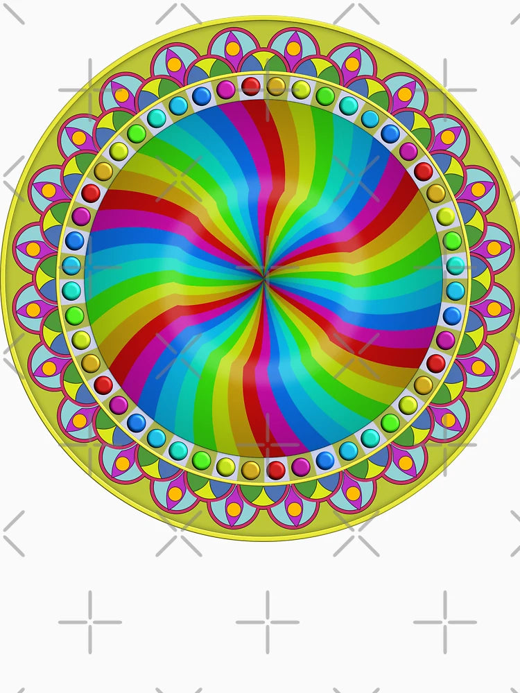 Contemporary Abstract 3D Mandala (revised)