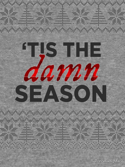 'tis the damn season - Taylor Swift Ugly Sweater Holiday Pattern