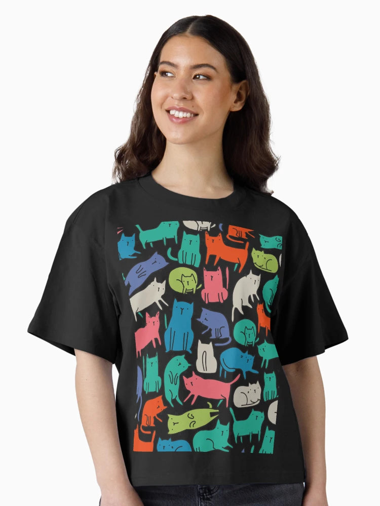 Cool Cats. Funny cute colorful pet design.