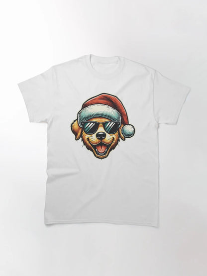 Cool Christmas Dog – Santa Hat & Sunglasses Vibes