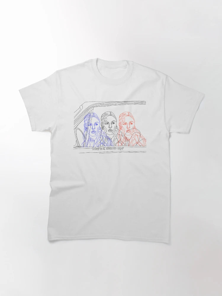 'what is it, asshole day?' 10 things i hate about you line art design with red & blue