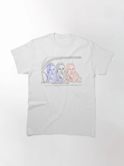 'what is it, asshole day?' 10 things i hate about you line art design with red & blue