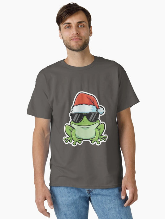 Cool Christmas Frog – Festive Frog with Santa Hat & Shades