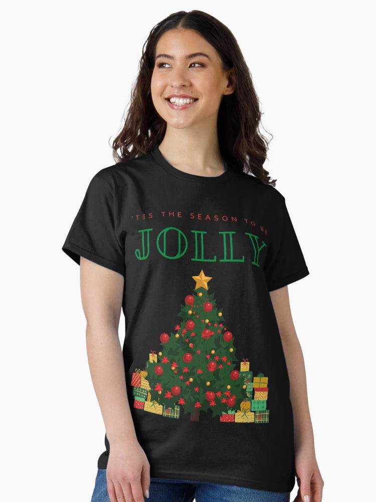 'Tis the season to be jolly classic holiday print.