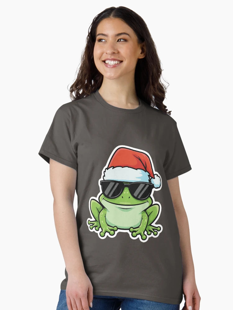 Cool Christmas Frog – Festive Frog with Santa Hat & Shades