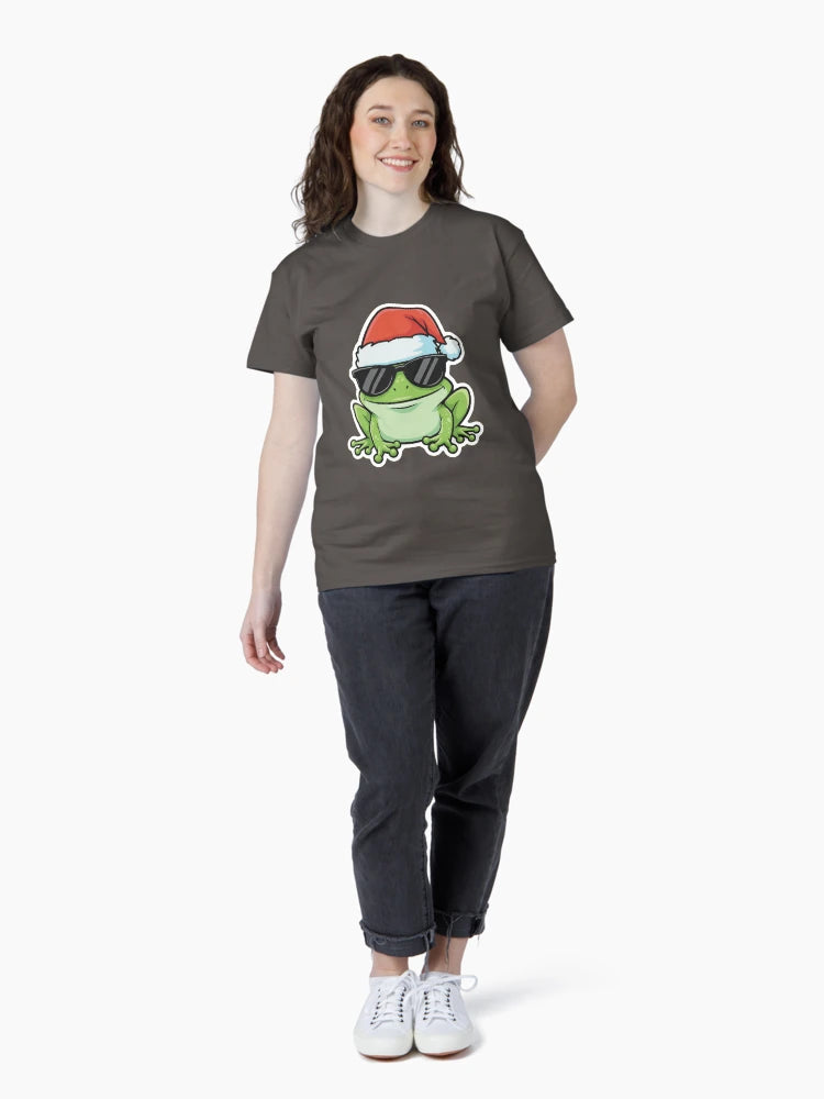 Cool Christmas Frog – Festive Frog with Santa Hat & Shades
