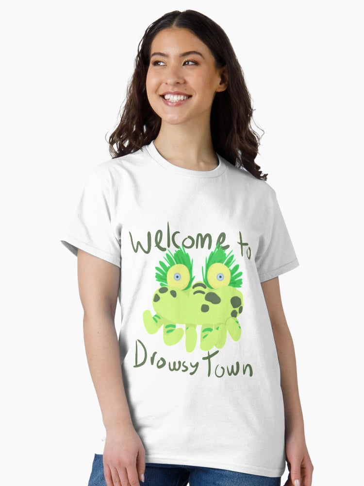 'Tickle Me Wiggle Doll' Logo 'Welcome to Drowsy Town'