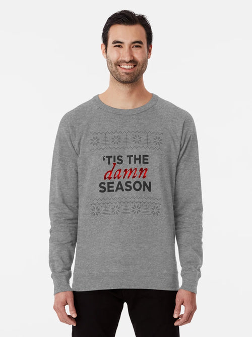 'tis the damn season - Taylor Swift Ugly Sweater Holiday Pattern