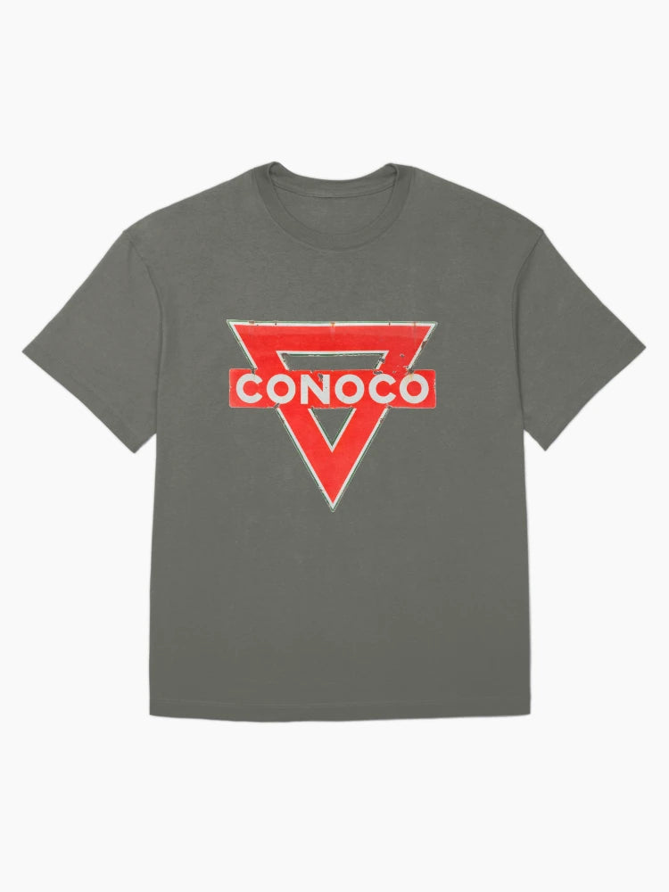 CONOCO gasoline vintage sign rusted version