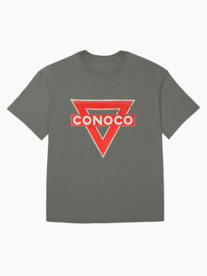 CONOCO gasoline vintage sign rusted version