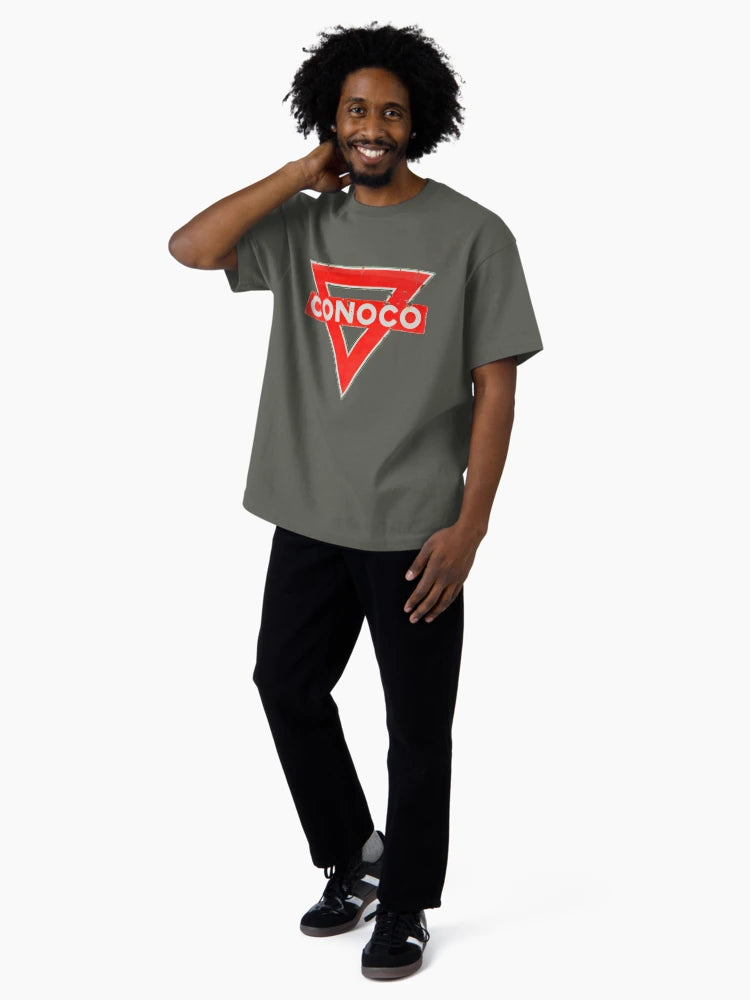 CONOCO gasoline vintage sign rusted version