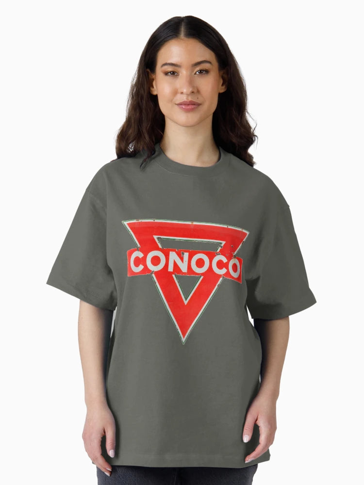 CONOCO gasoline vintage sign rusted version