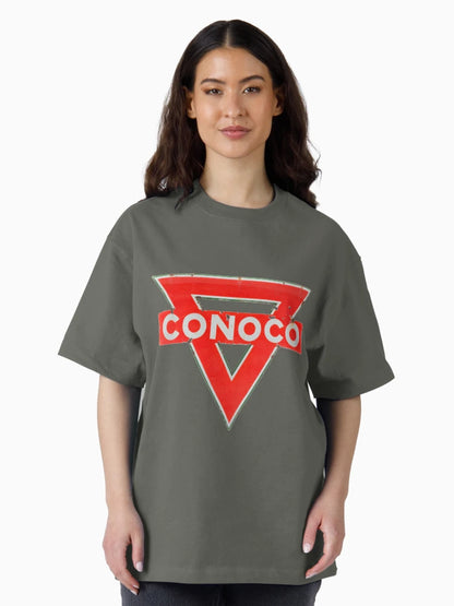 CONOCO gasoline vintage sign rusted version