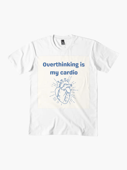 'Overthinking is my cardio'- funny mental health sticker